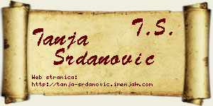 Tanja Srdanović vizit kartica